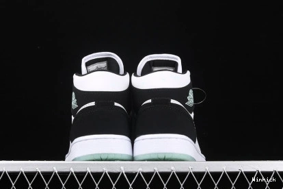 WHITE 1 MID BQ6931-103 (GS) JORDAN TEAL AIR TINT BLACK 1121